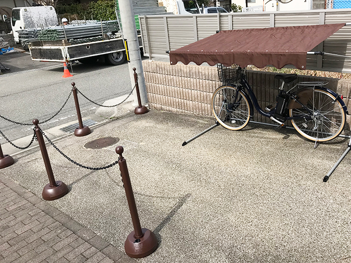 駐輪場 チェーンスタンド サイクルガレージ 電動アシスト自転車