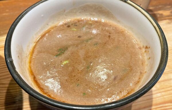 麺や輝 大阪 中津店 味玉つけ麺 スープ