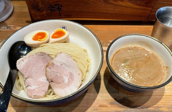 麺や輝 中津店 味玉つけ麵